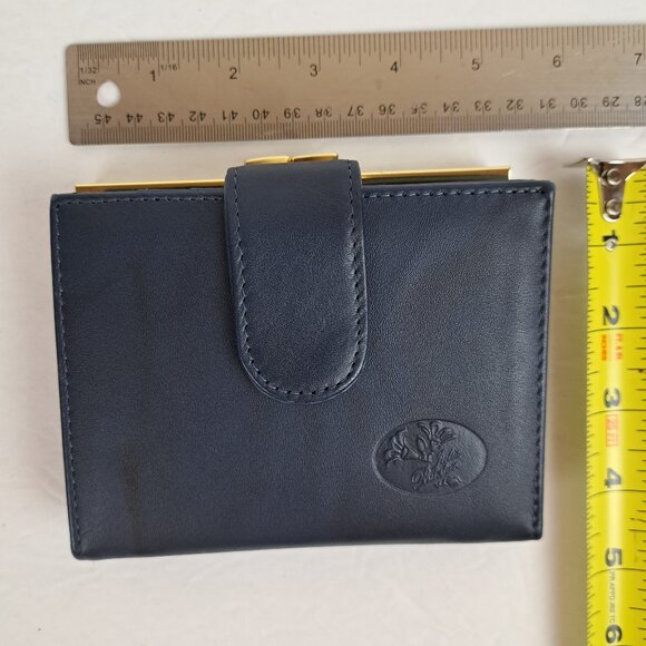 Buxton Heiress Double Cardex Bifold Wallet Navy Blue - Picture 14 of 15